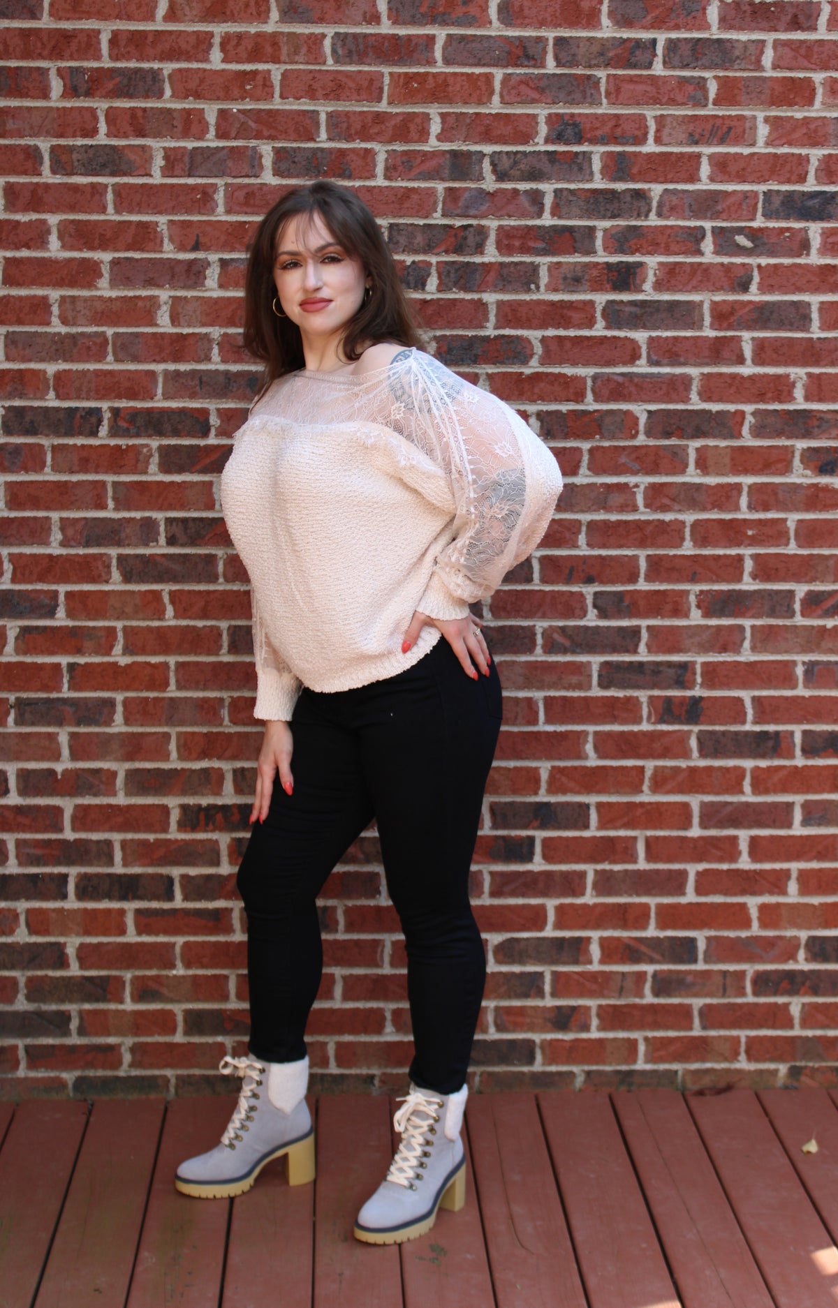 Angelina Lace Sweater