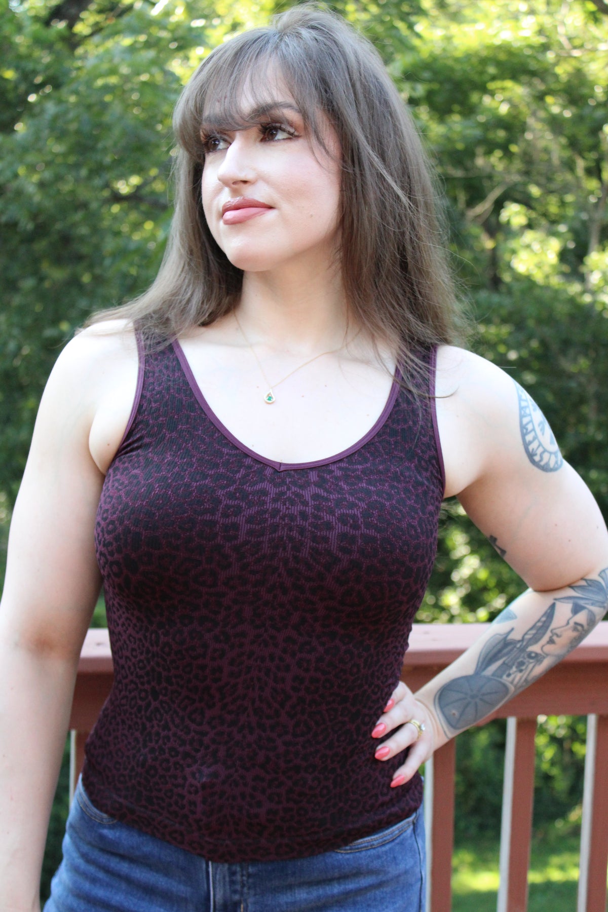 Veronica Leopard Tank