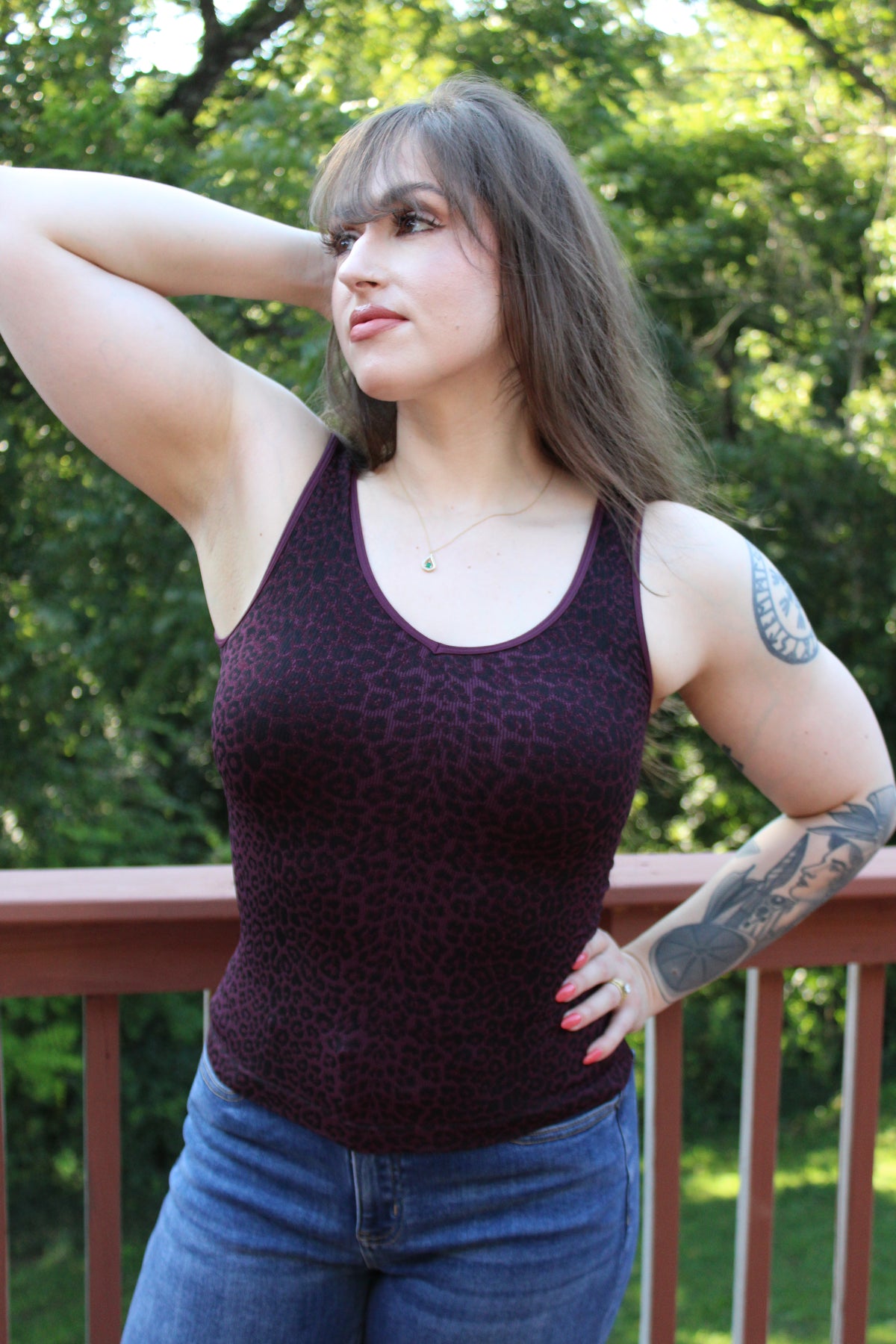 Veronica Leopard Tank