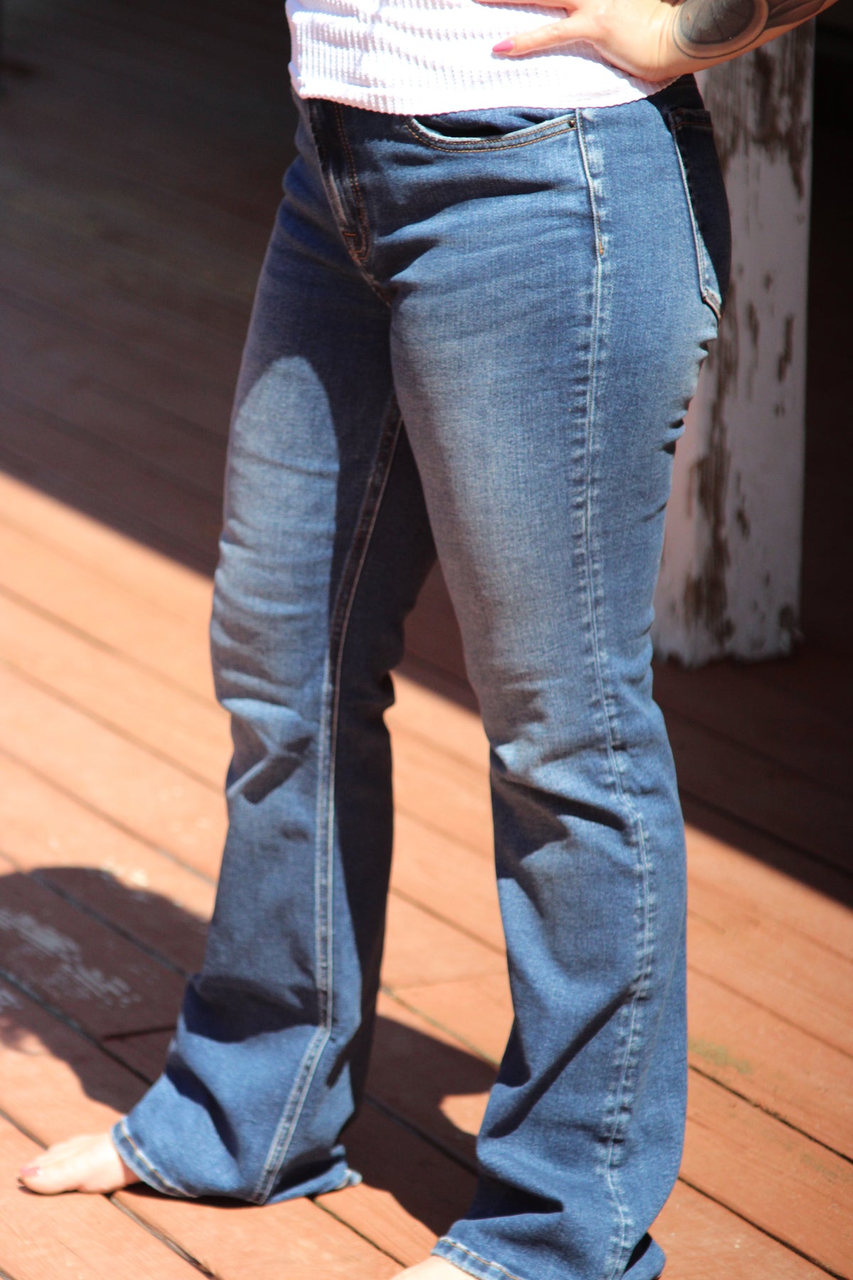 Hallie Dark Wash Bootcut Jeans