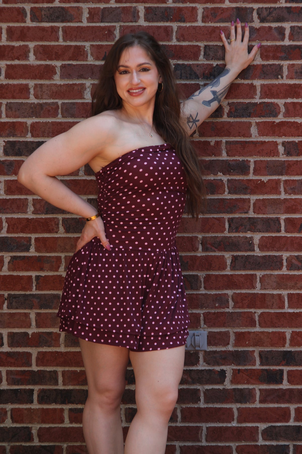 Francesca Polka Dot Romper