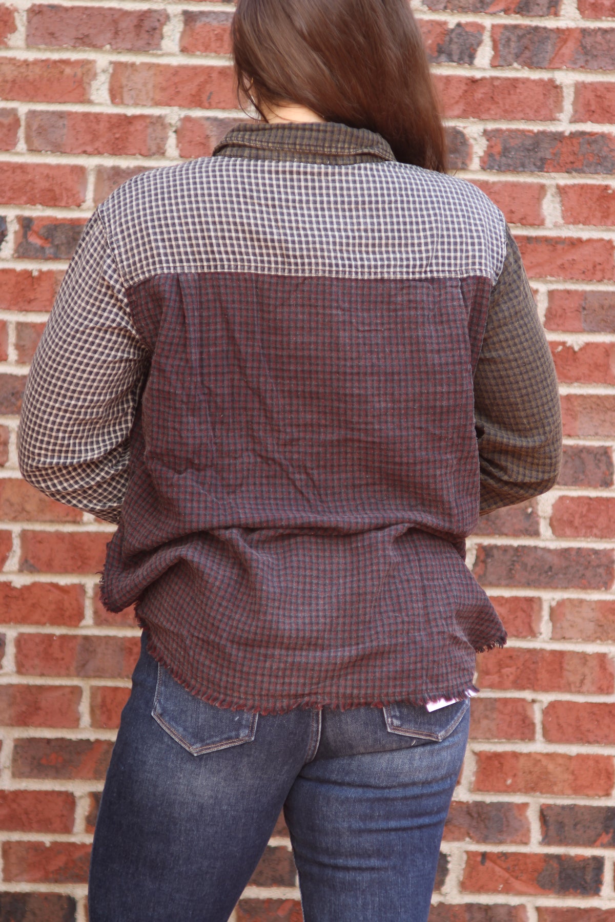 Kaylee Multicolor Distressed Shirt