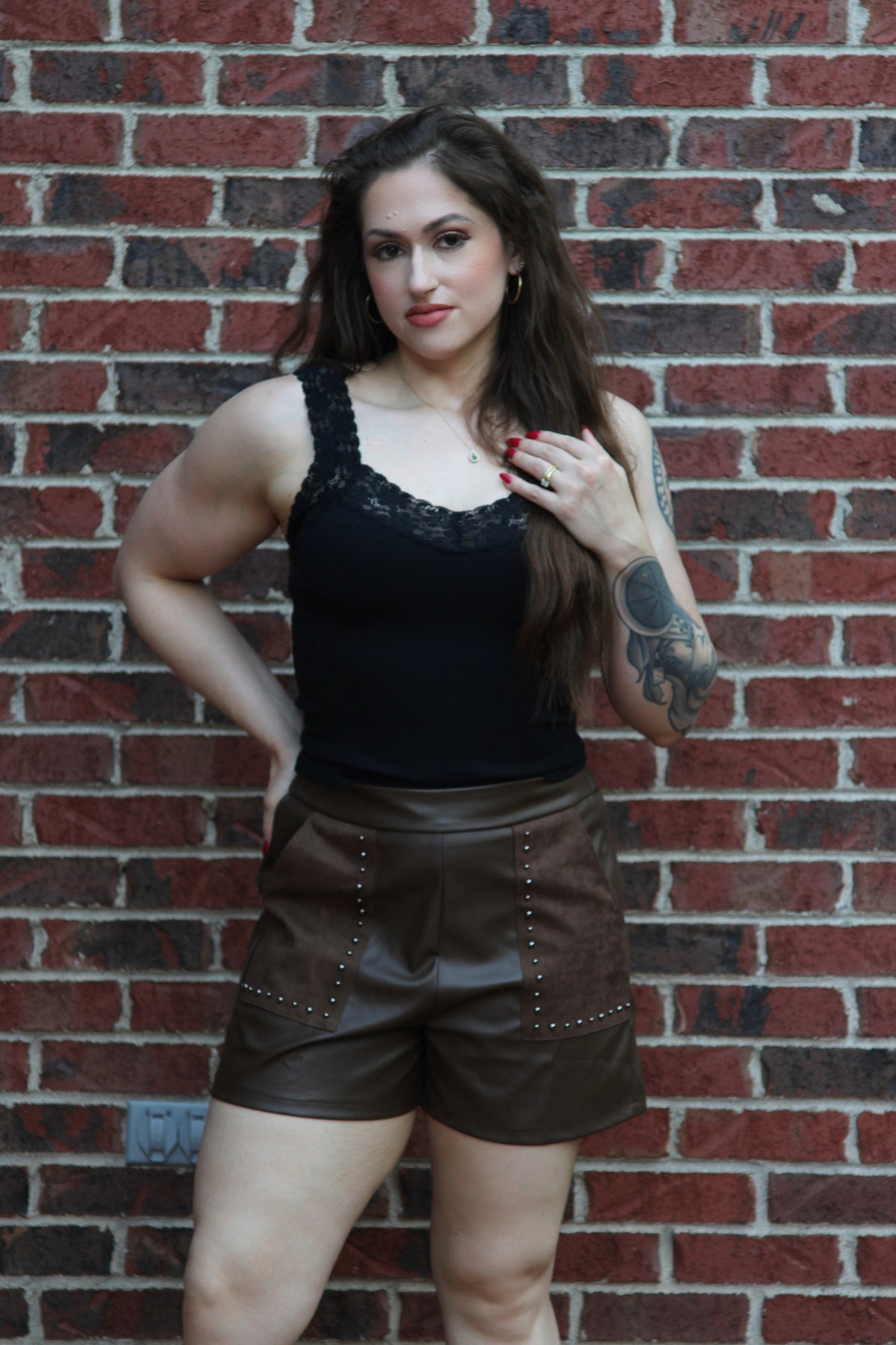 Lena Studded Shorts