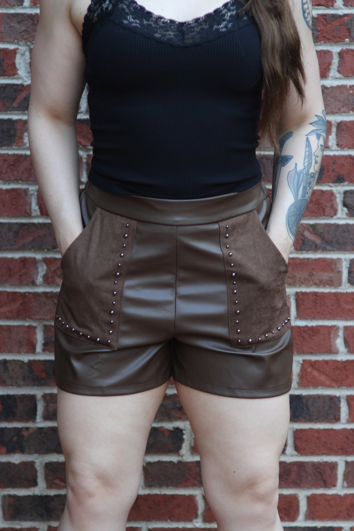 Lena Studded Shorts