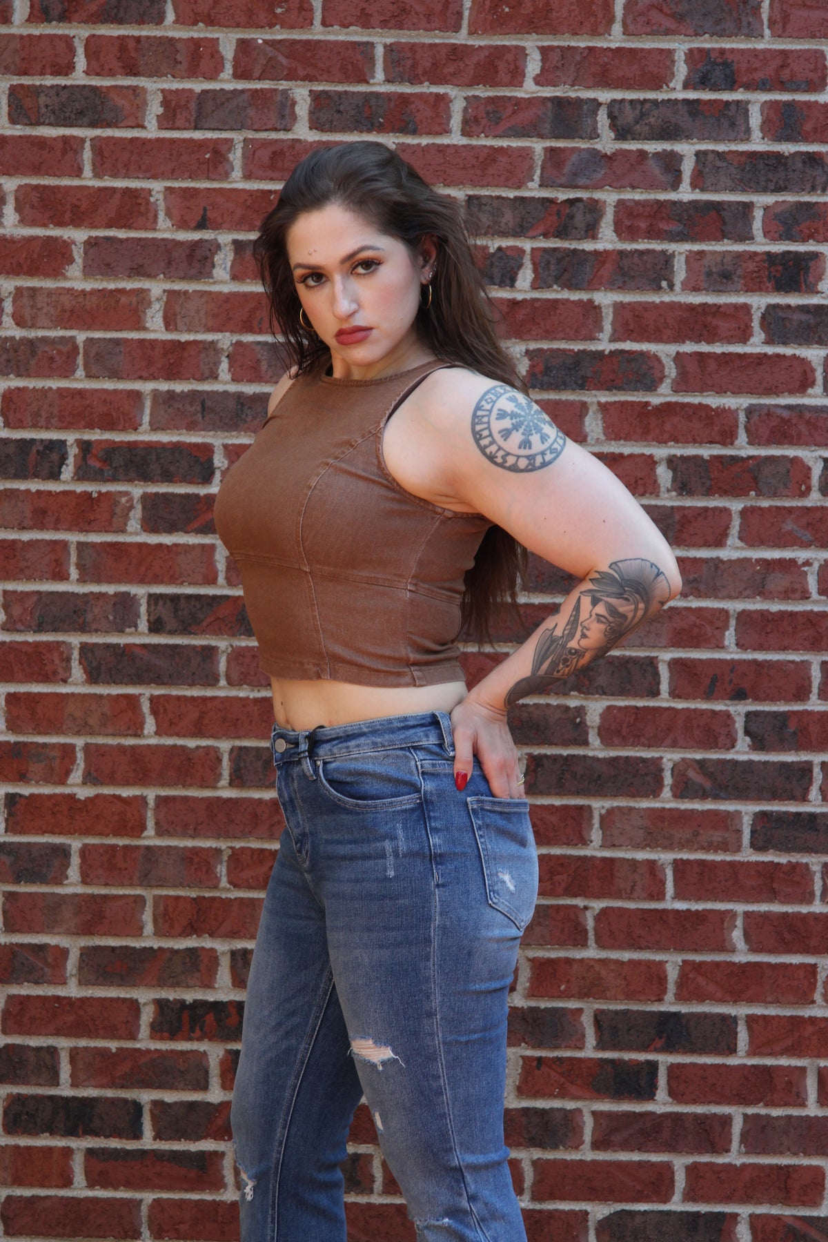 Samantha Denim Corset Top