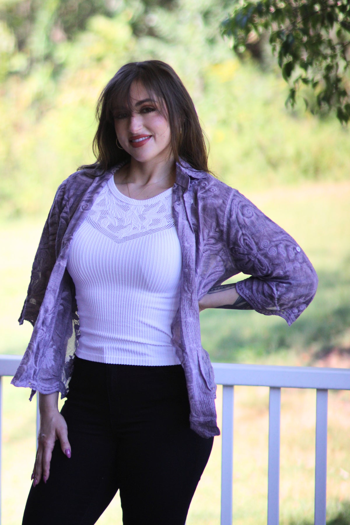Juliette Boho Button-Down Top