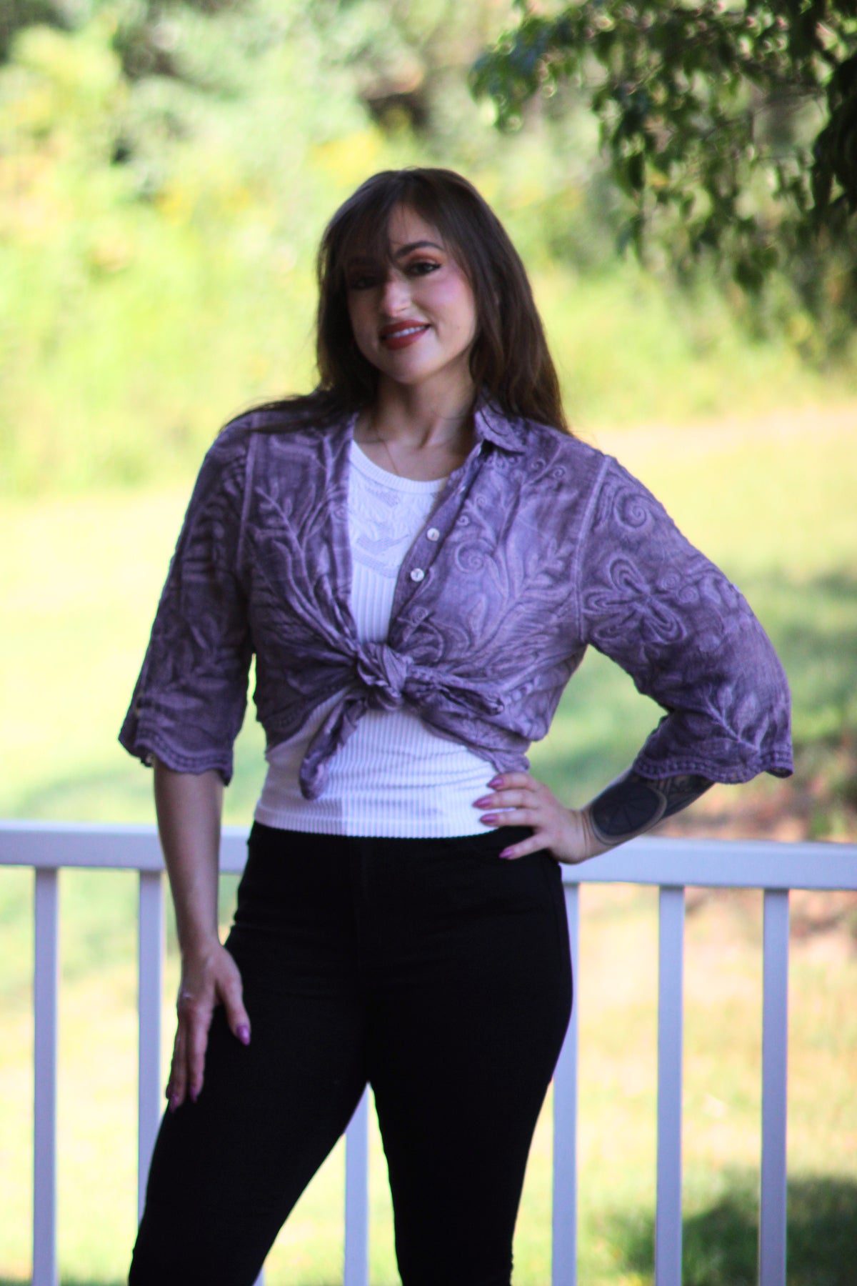 Juliette Boho Button-Down Top