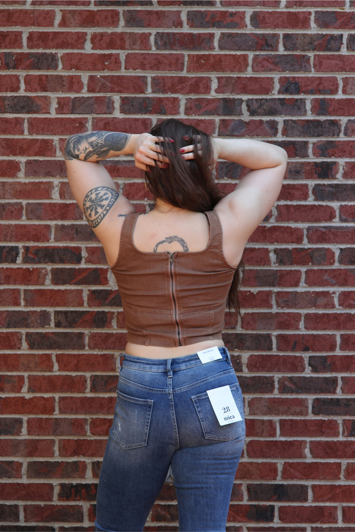 Samantha Denim Corset Top